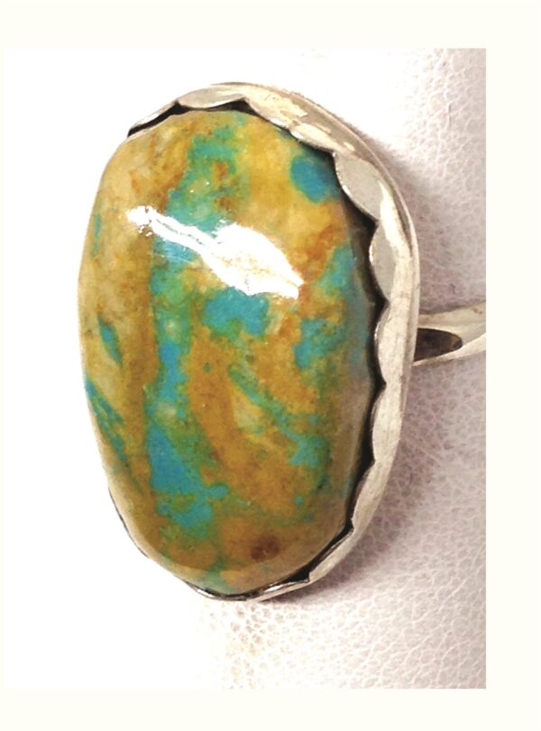 Turquoise Ring Blue And Brown Continental Designs MB   WTURBRR20 Bb 600x811 